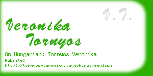 veronika tornyos business card